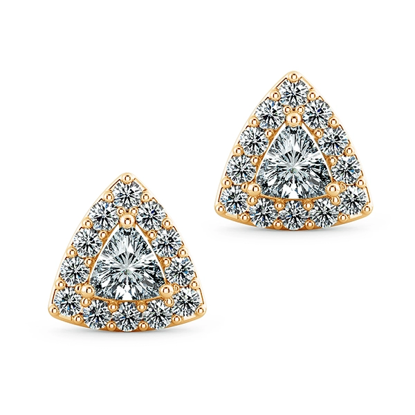 Halo Triangle Earrings BTA2106 1
